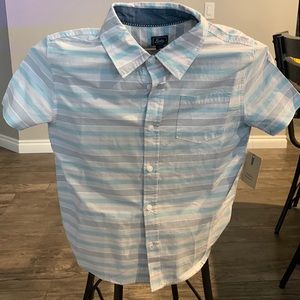Classic short sleeve collard button up shirt size 8.